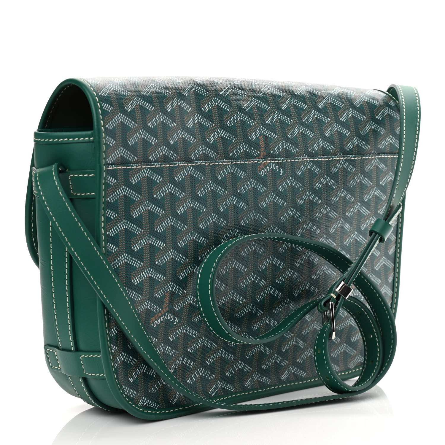 Goyard Goyardine Belvedere MM Messenger Bag Green 3 of 9