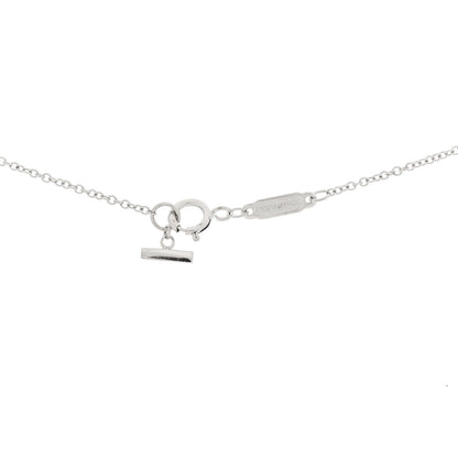 Tiffany 18K White Gold Small T Smile Pendant Necklace 4 of 5