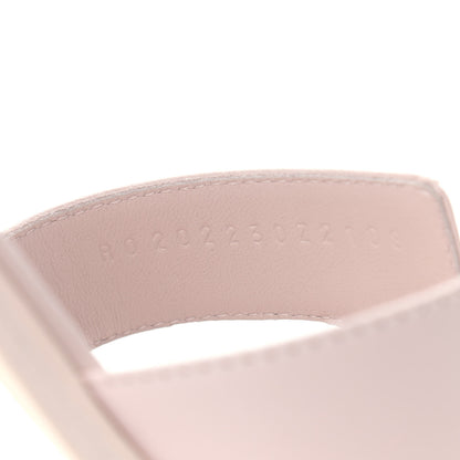 Hermes Box Calfskin Oran Sandals 39 Rose Pale 9 of 9