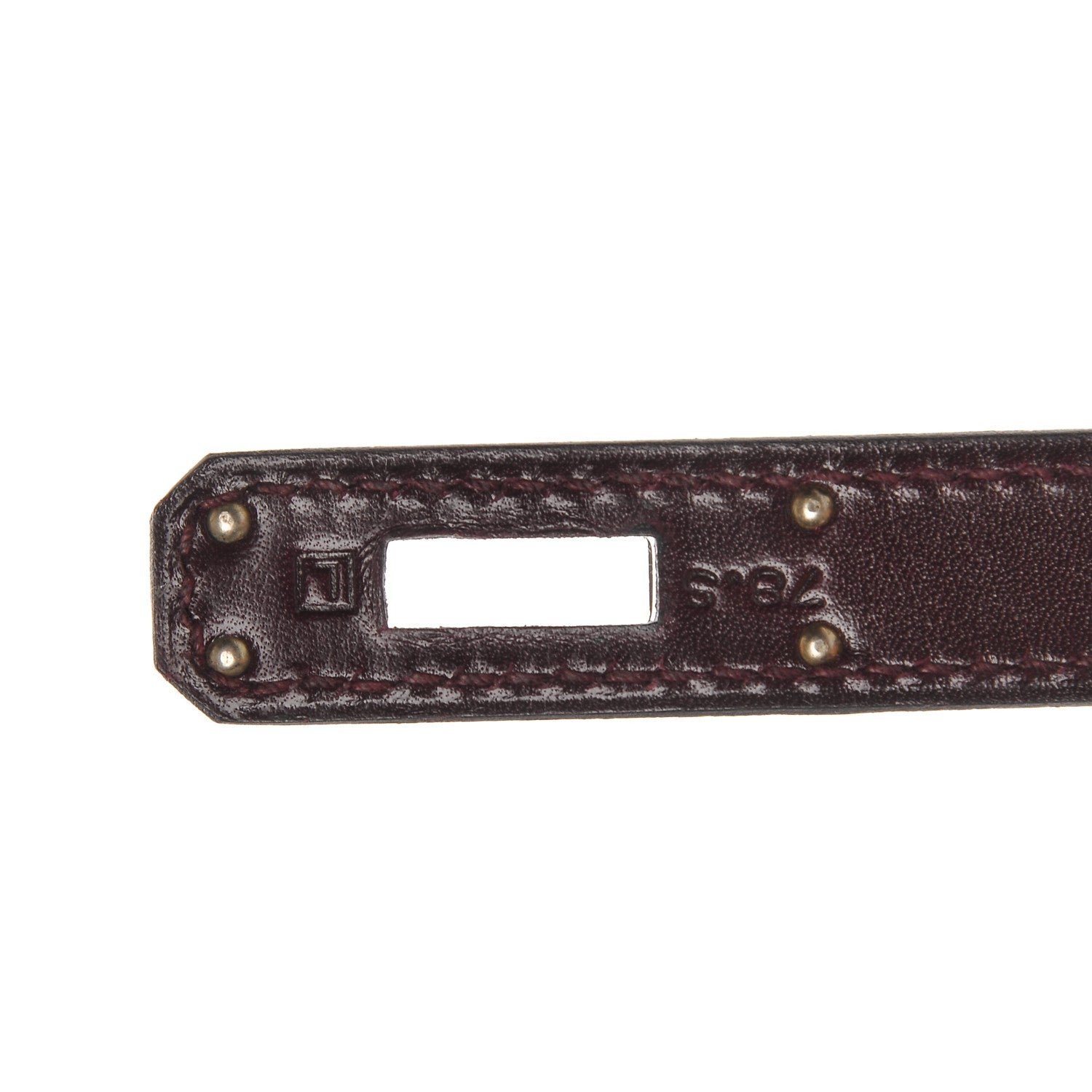 Hermes Tadelakt Kelly Cut Clutch Prune 6 of 7