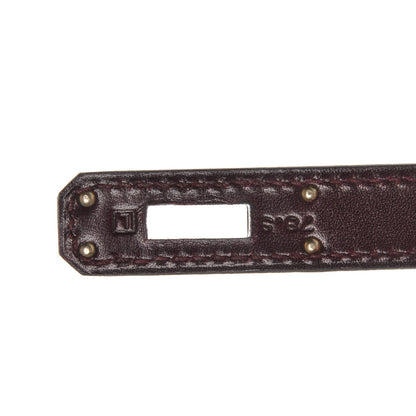 Hermes Tadelakt Kelly Cut Clutch Prune 6 of 7