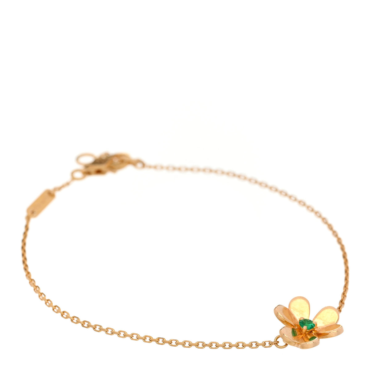 18K Yellow Gold Emerald Mini Frivole Bracelet