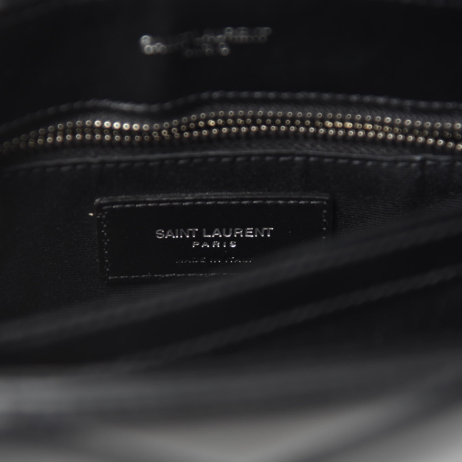 Saint Laurent Calfskin Y Quilted Monogram Toy Loulou Crossbody Bag Black 8 of 12