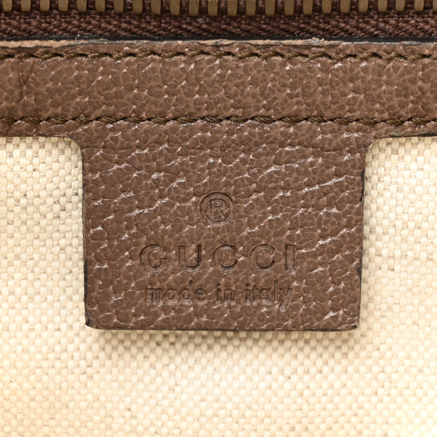GG Supreme Monogram Web Small Ophidia Half Moon Hobo Brown