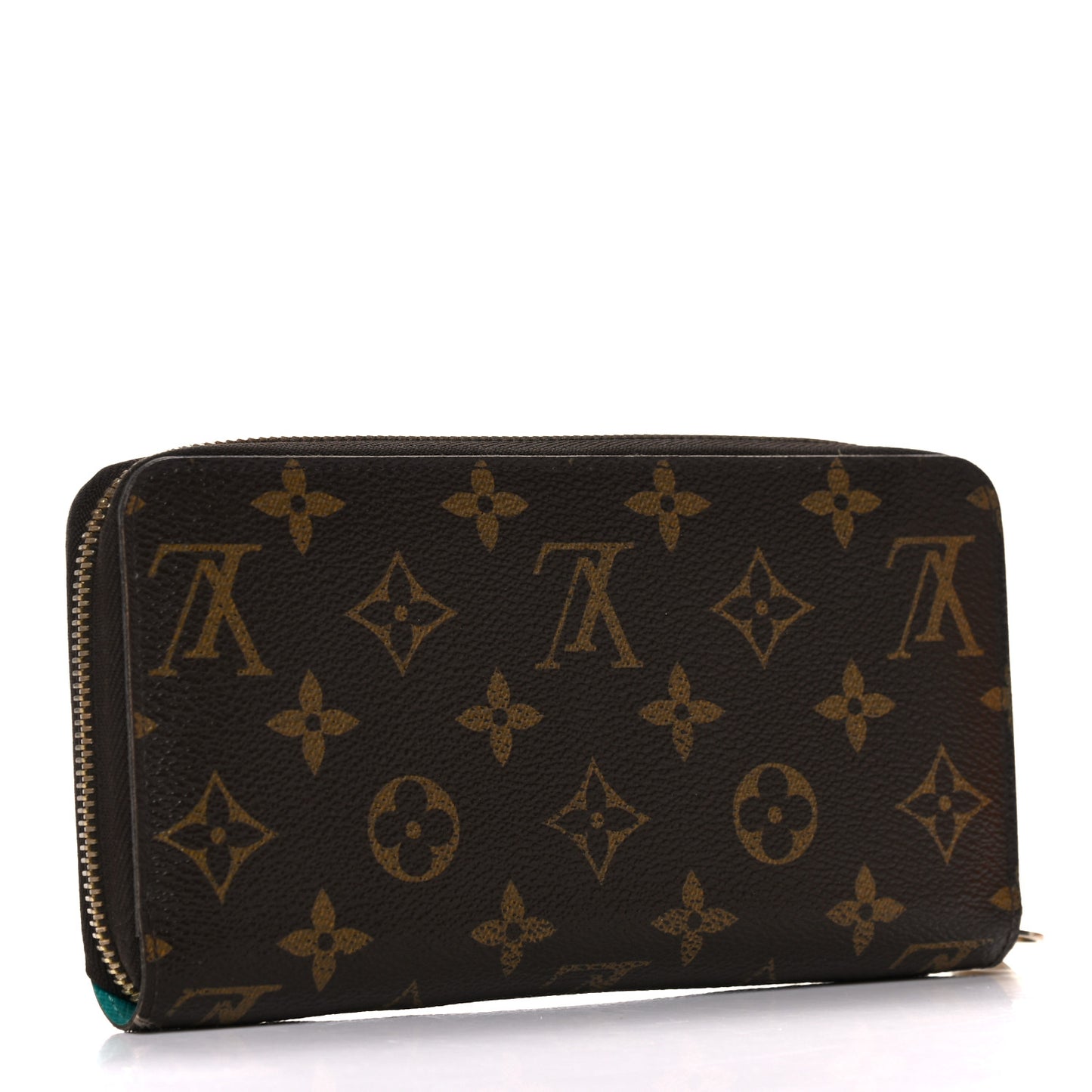 Monogram V Zippy Wallet Turquoise