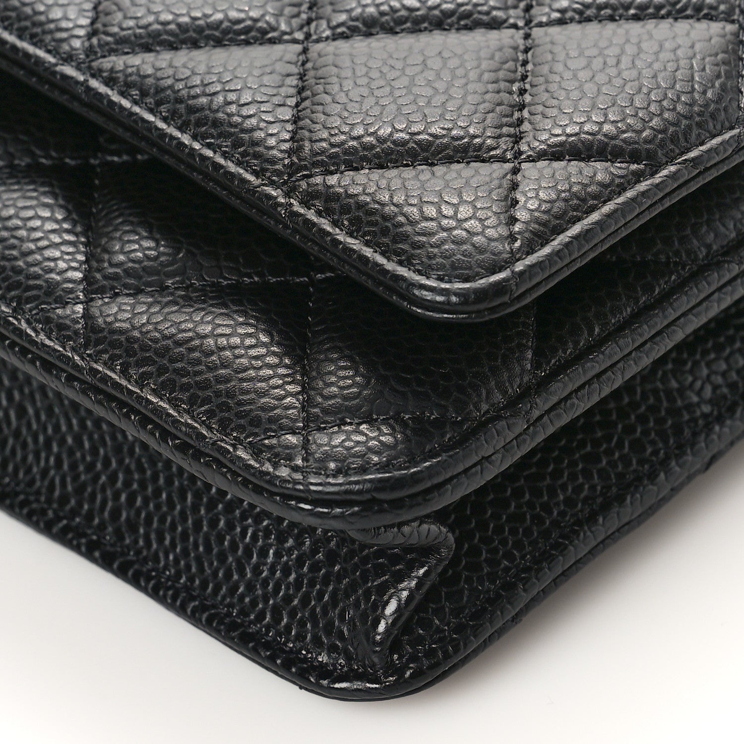 Chanel Caviar Quilted Wallet on Chain WOC Black 9 of 9