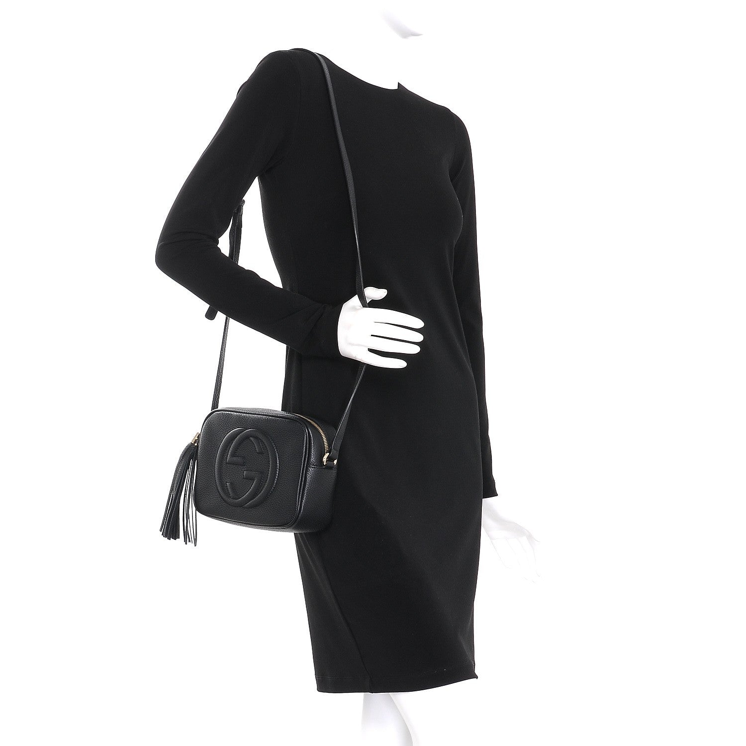 Gucci Pebbled Calfskin Small Soho Disco Bag Black 2 of 8