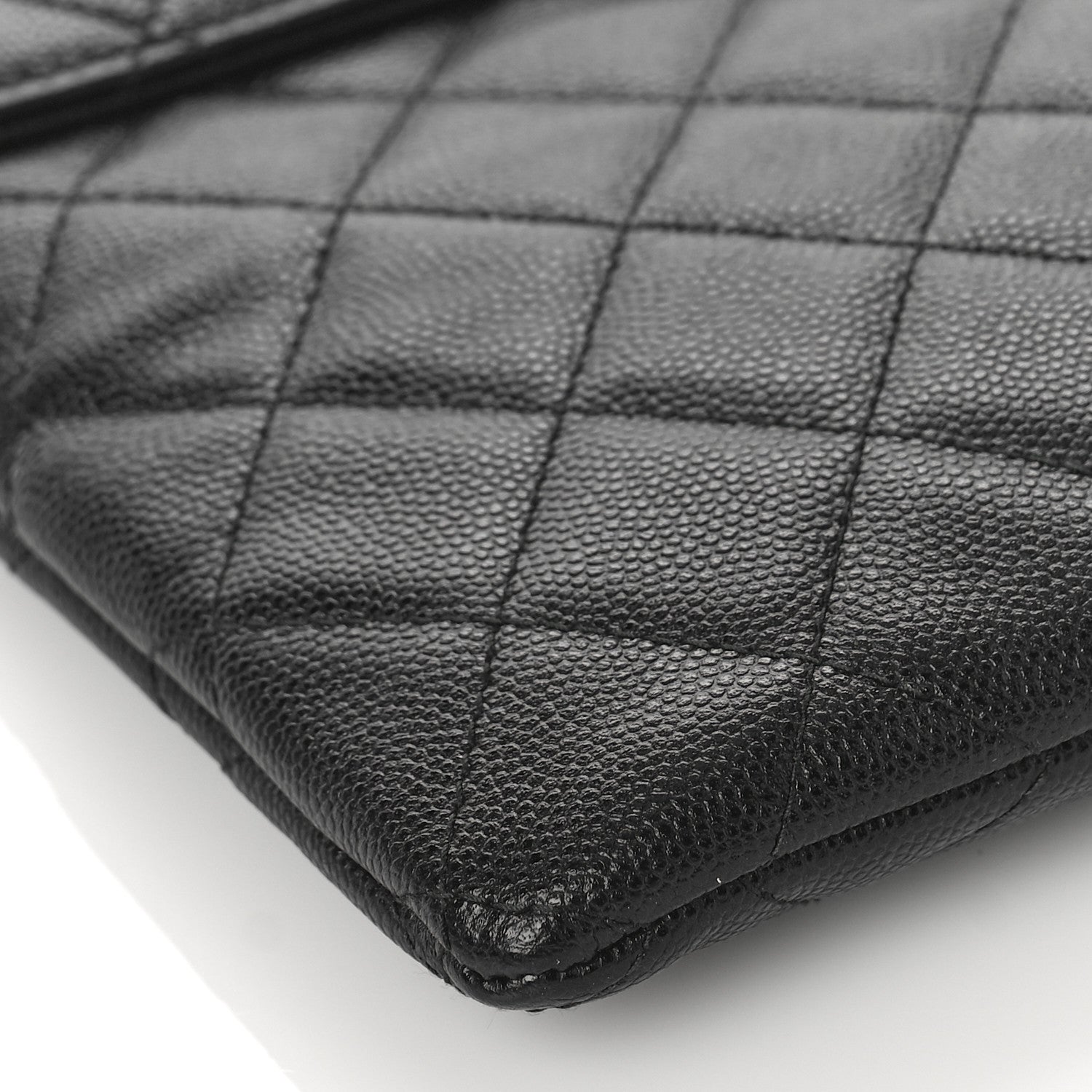 Chanel Caviar Quilted Large Golden Class Pouch Black 7 of 8