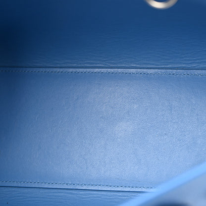 Saint Laurent Grained Calfskin Baby Sac De Jour Blue Clair 11 of 19
