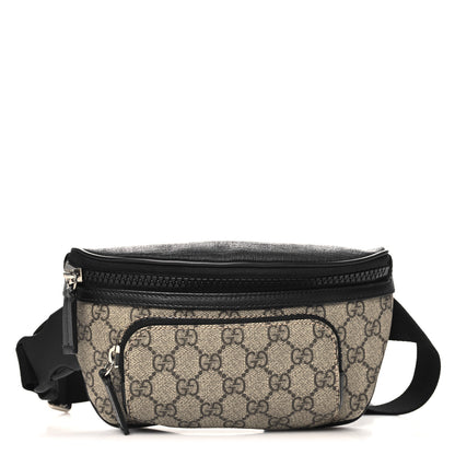 Gucci GG Supreme Monogram Belt Bag Black 1 of 11