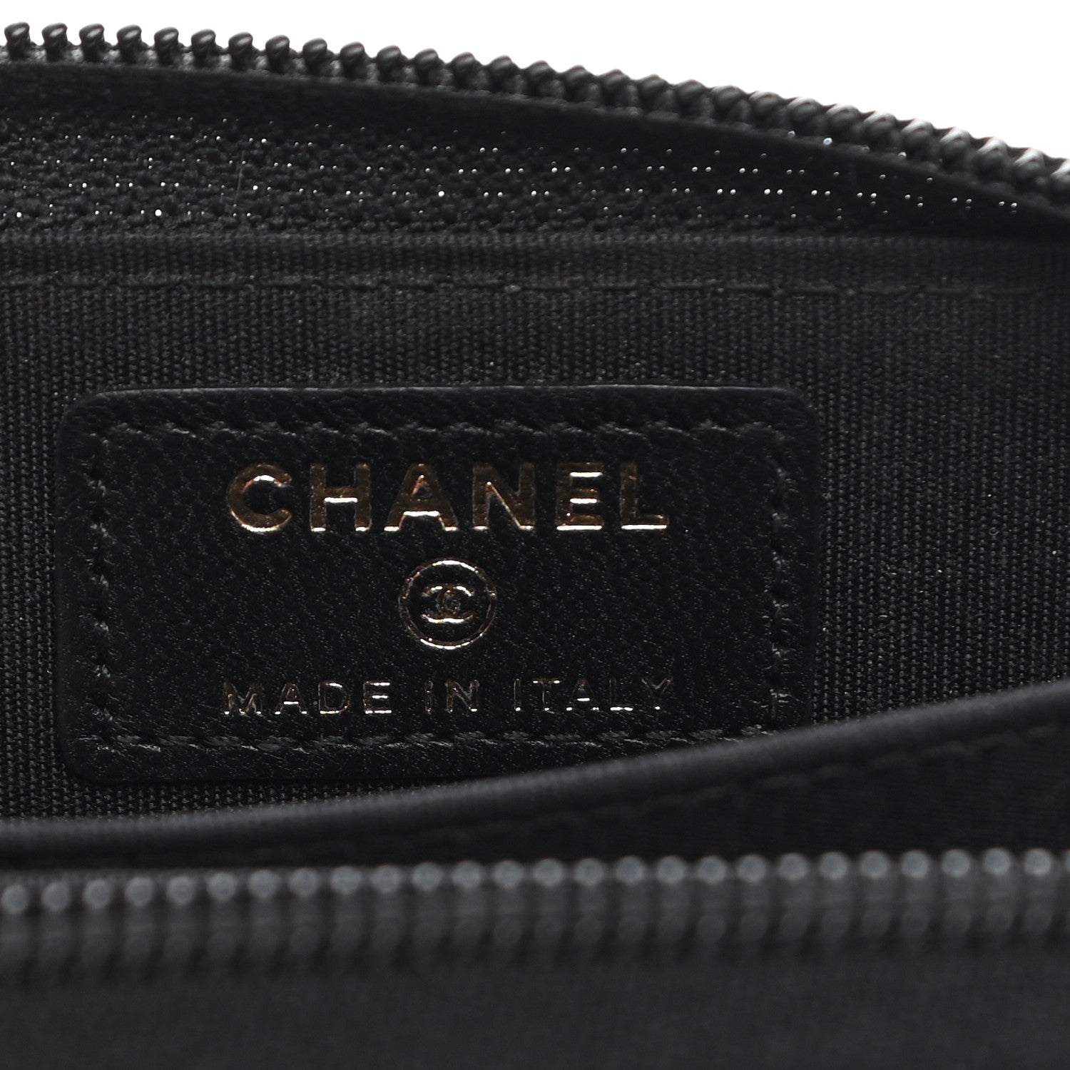 Chanel Lambskin Quilted Zip Around Boy Coin Purse Wallet Black 6 of 9