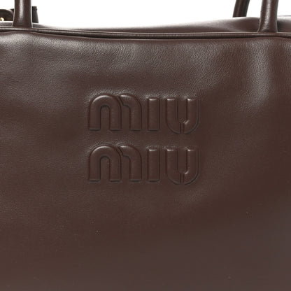 Miu Miu Soft Calf Softy Large Beau Top Handle Bag Radica 7 of 9