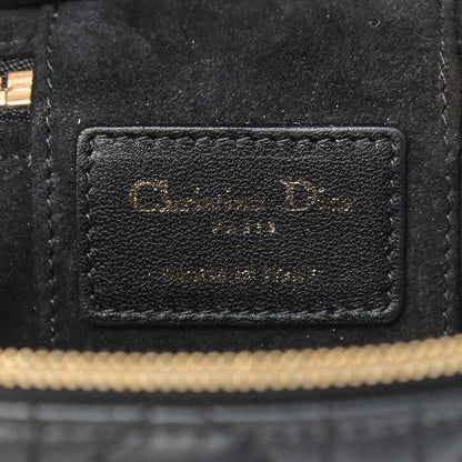 Christian Dior Lambskin Cannage Micro Lady Dior Vanity Case Black 6 of 9