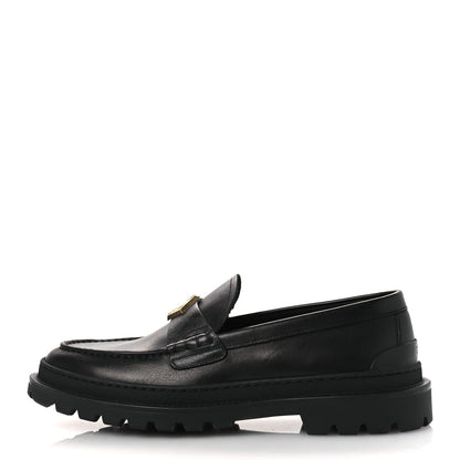 Christian Dior Calfskin CD Diamond Loafers 42 Black 1 of 11