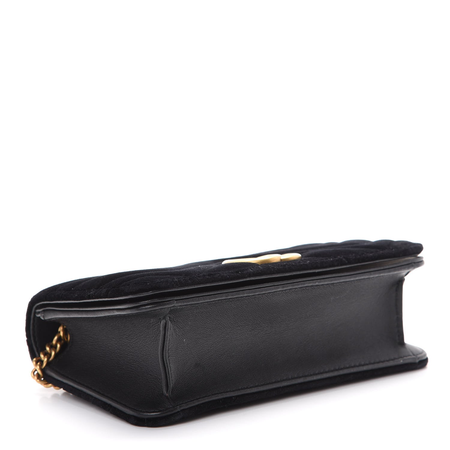 Gucci Velvet Matelasse GG Marmont Mini Bag Black 3 of 11