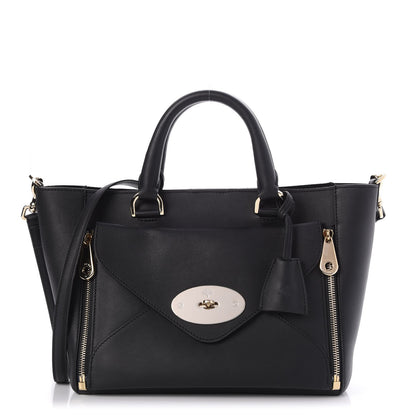 Mulberry Silky Calf Small Willow Tote Black 1 of 9