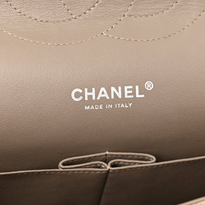 Chanel Iridescent Caviar Quilted Maxi Double Flap Beige 6 of 10