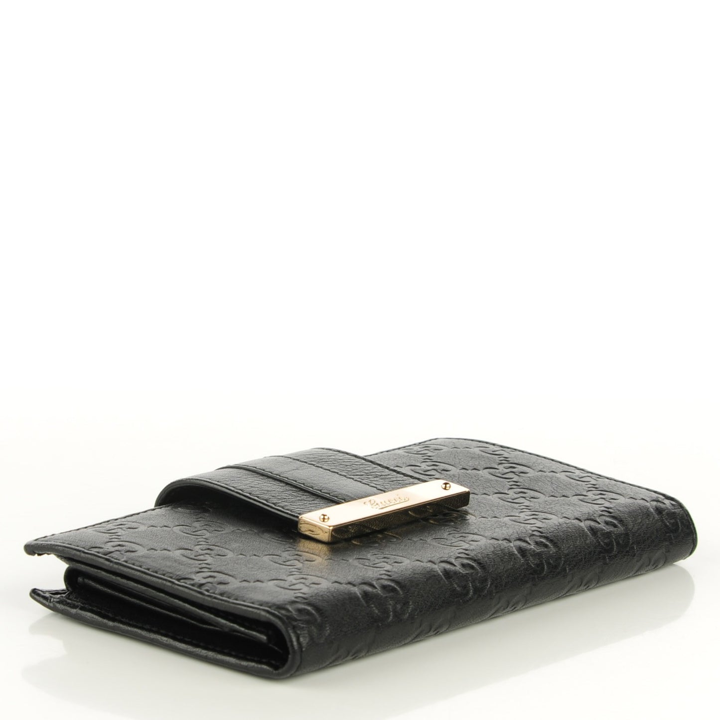 Guccissima Ladies Web Long Wallet Black