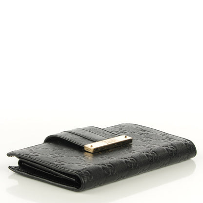 Gucci Guccissima Ladies Web Long Wallet Black 4 of 7