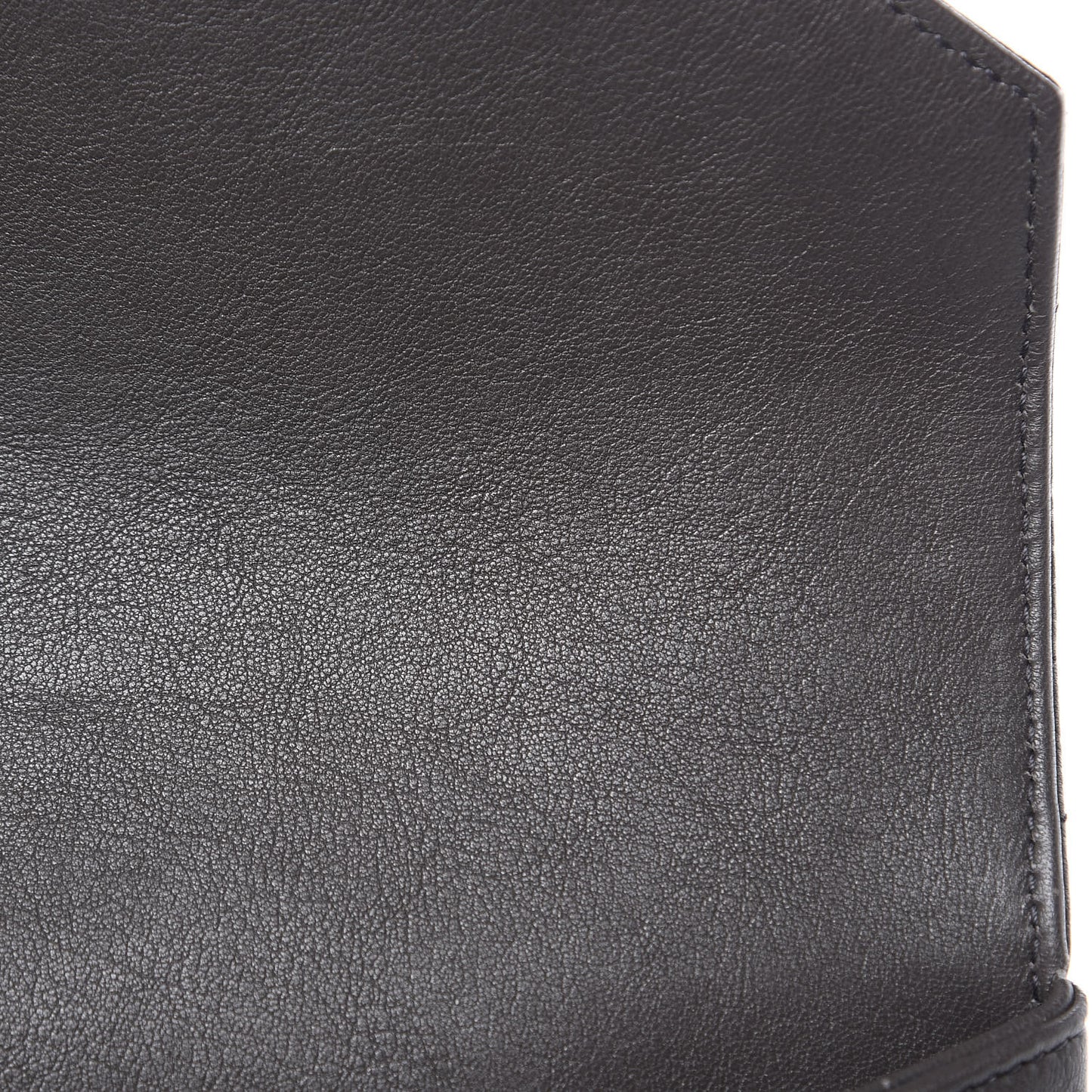 Sheepskin Matelasse Chevron Monogram Medium College Bag Asphalt
