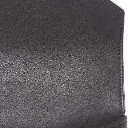 Saint Laurent Sheepskin Matelasse Chevron Monogram Medium College Bag Asphalt 10 of 10