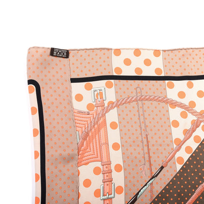 Hermes Silk Clic Clac A Pois Scarf 65 5 of 6