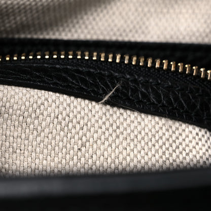 Gucci Pebbled Calfskin Medium Soho Chain Shoulder Bag Black 12 of 15
