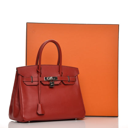 Hermes Epsom Birkin 30 Rouge Garance 38 of 38