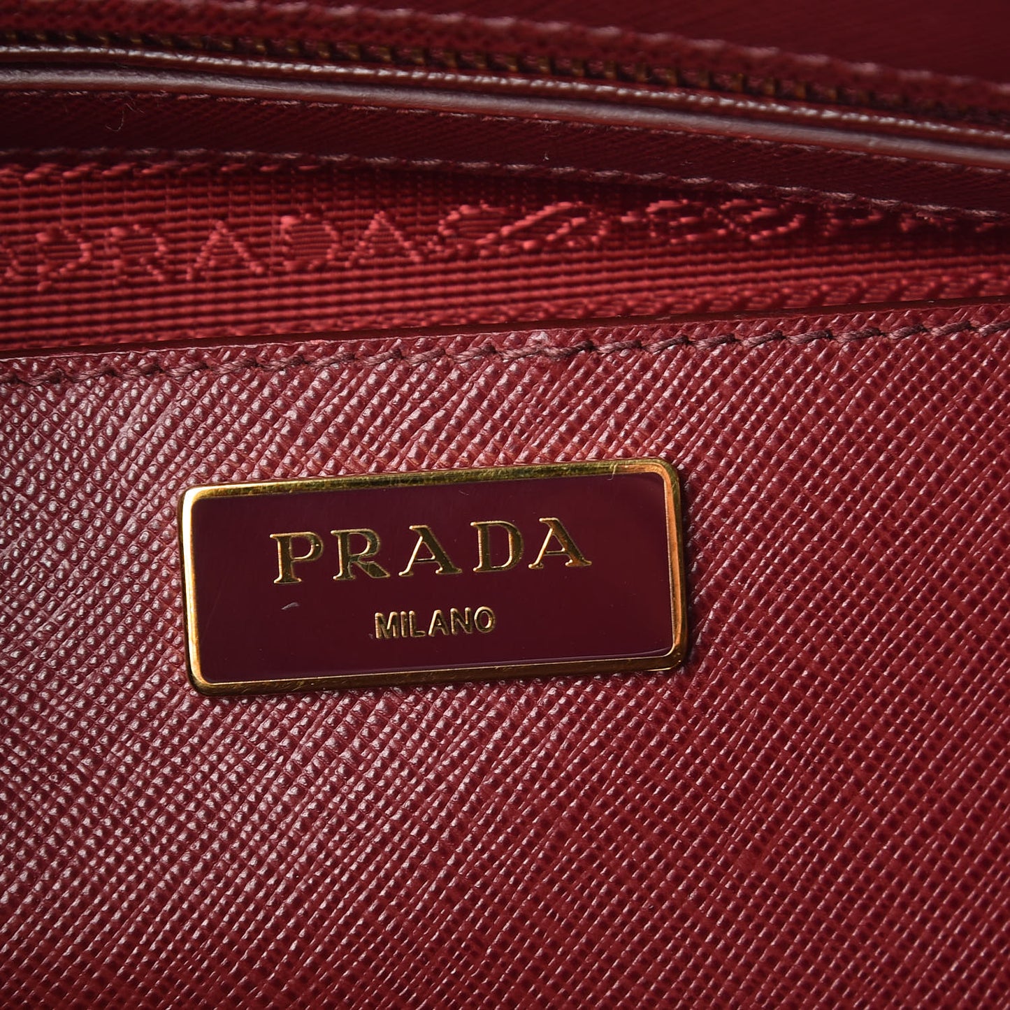 Saffiano Lux Double Handle Shopping Tote Cerise