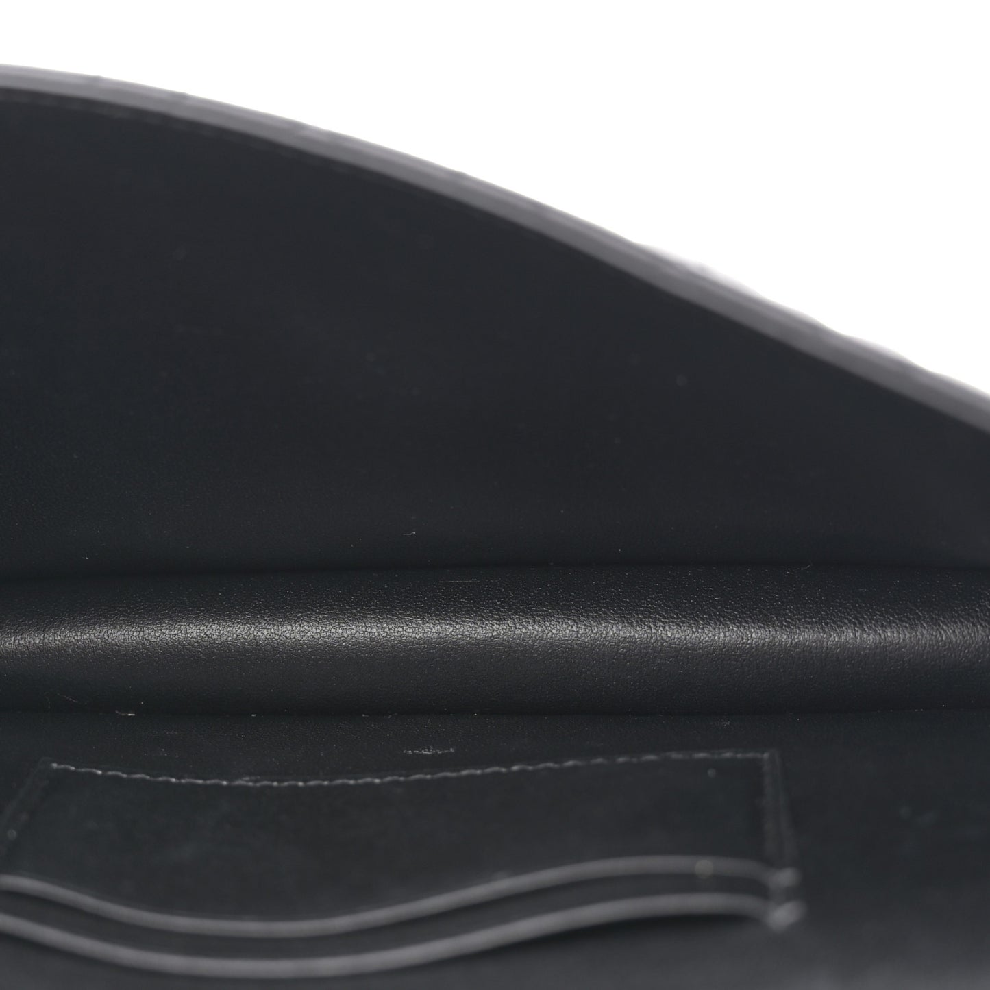 Supple Calfskin Cannage Caro Belt Pouch with Chain Black