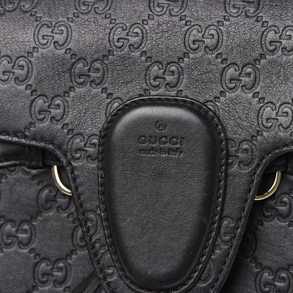 Gucci Guccissima Large Emily Chain Shoulder Bag Black 11 of 16
