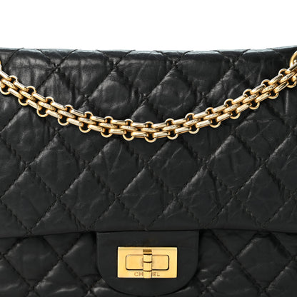 Chanel Aged Calfskin Quilted 2.55 Reissue 225 Flap Black 8 of 10
