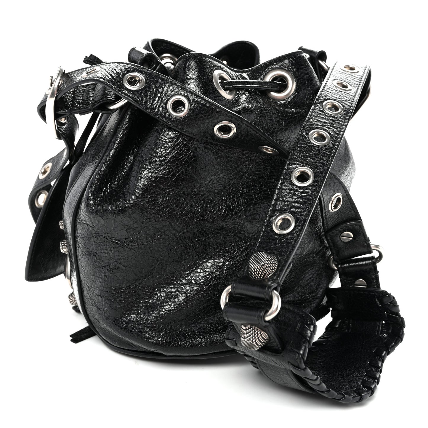 Agneau Arena Le Cagole Bucket Bag XS Black