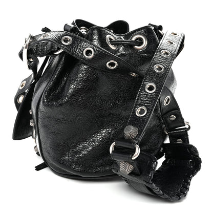 Balenciaga Agneau Arena Le Cagole Bucket Bag XS Black 3 of 9