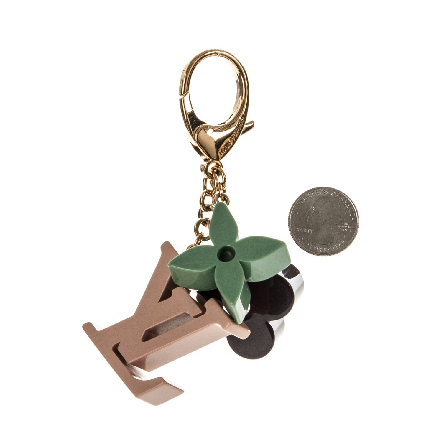 Resin Playtime Bag Charm Rose