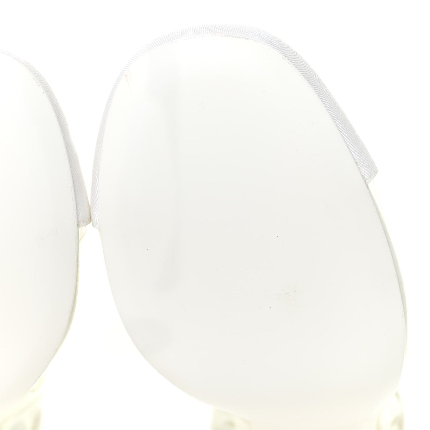 PVC Grosgrain High Boots 36 Transparent White