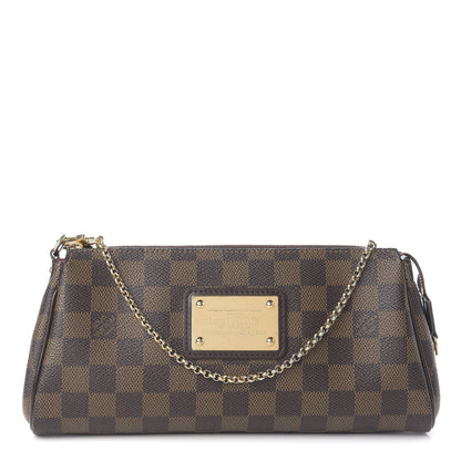 Louis Vuitton Damier Ebene Eva Clutch 1 of 8