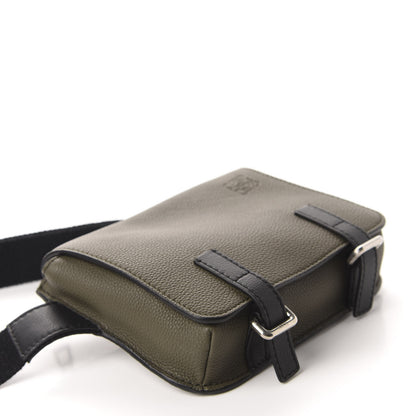 Loewe Grained Calfskin Military Bumbag Khaki Green Black 4 of 9