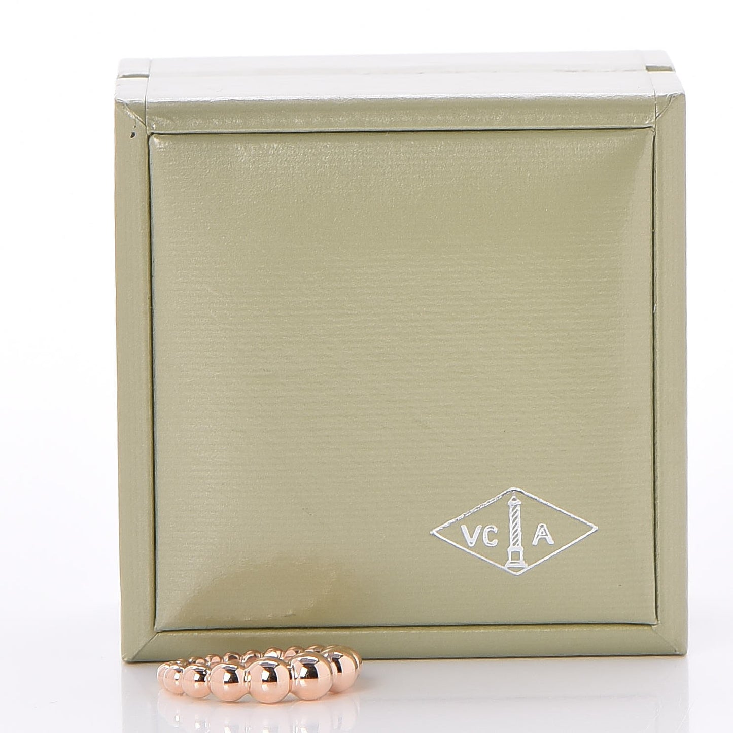 18K Rose Gold Perlee Pearls of Gold Variation Ring 53 6.5
