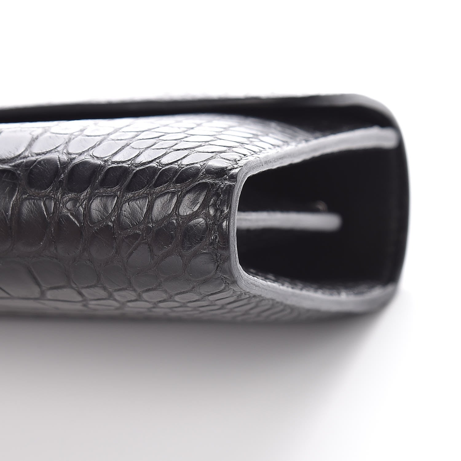 Hermes Matte Alligator Lizard Constance Wallet Black Ombre 9 of 10