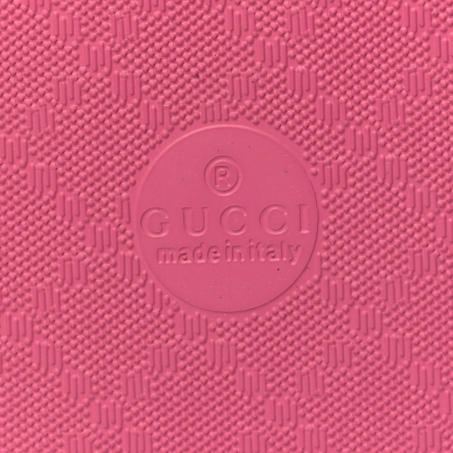 Gucci Rubber Chevron Womens GG Thong Sandals 37 Pink Tropical Flower 7 of 8