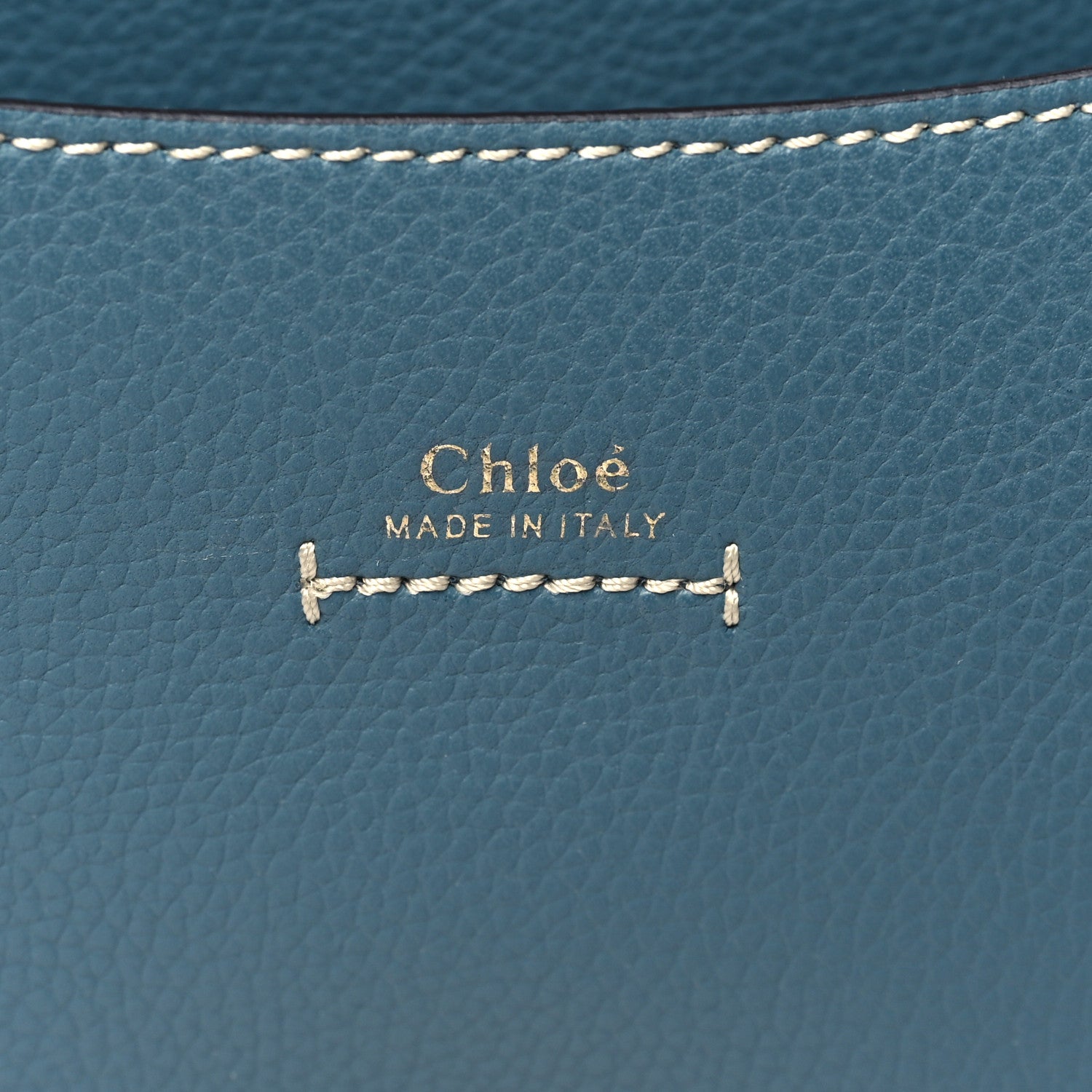 Chloe Grained Calfskin Small Darryl Saddle Crossbody Bag Mirage Blue 6 of 10
