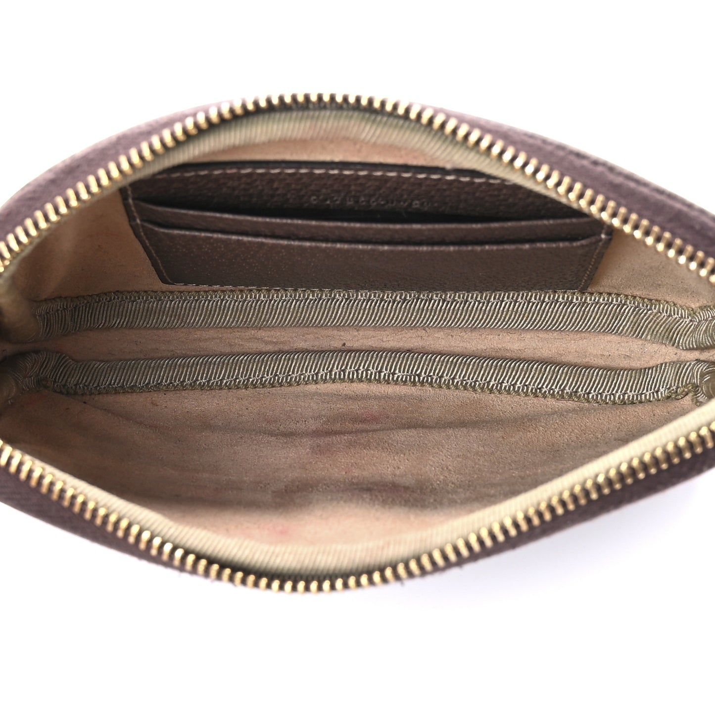 GG Supreme Monogram Ophidia Phone Case Wristlet Brown