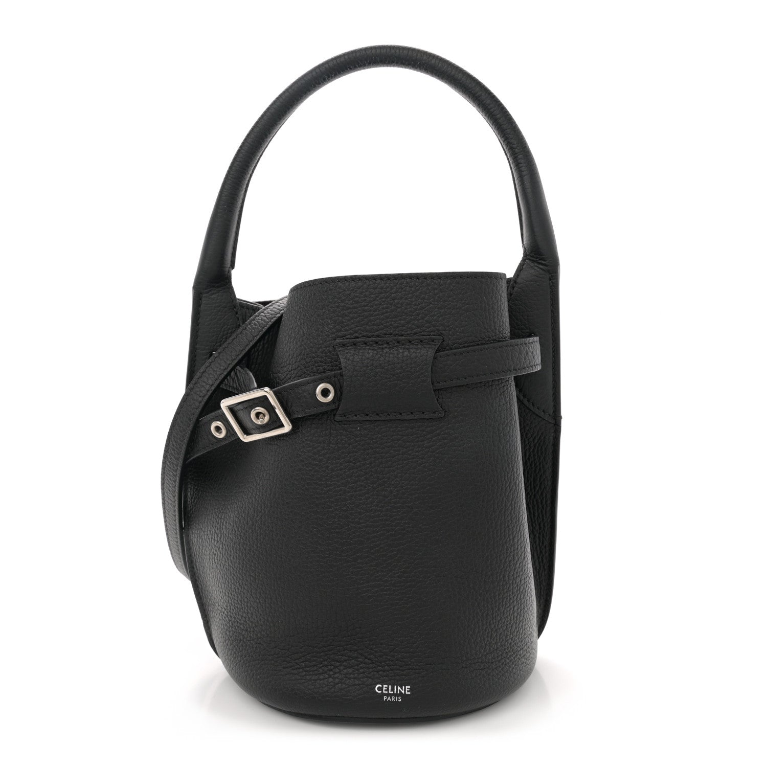 Celine Supple Grained Calfskin Nano Big Bag Bucket Black 1 of 9
