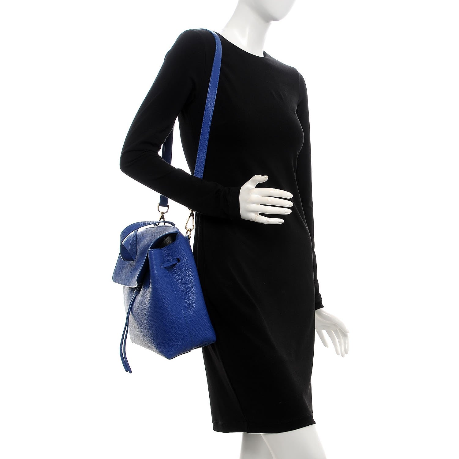 Mansur Gavriel Tumbled Calfskin Lady Bag Royal 2 of 6