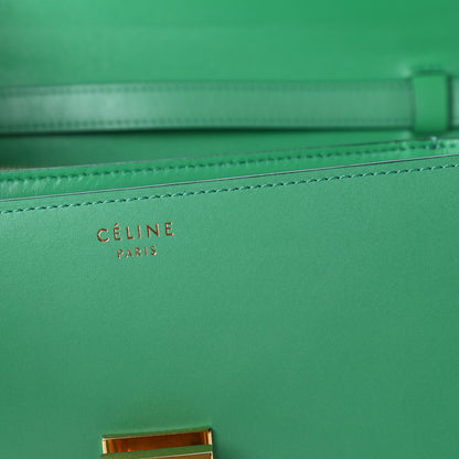Celine Smooth Calfskin Classic Box Medium Flap Bag Palm 9 of 10