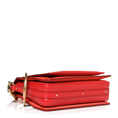 Chloe Calfskin Suede Small Roy Bag Plaid Red 4 of 11