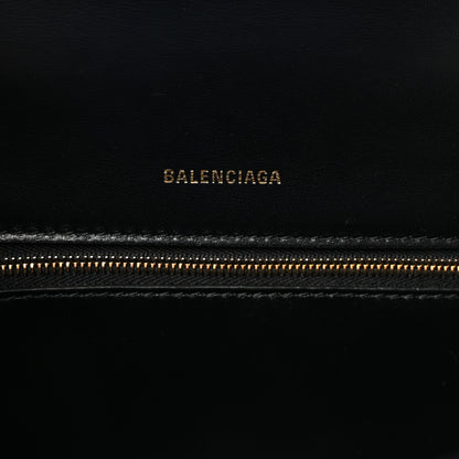 Balenciaga Shiny Box Calfskin Small Hourglass Top Handle Bag Black 6 of 9