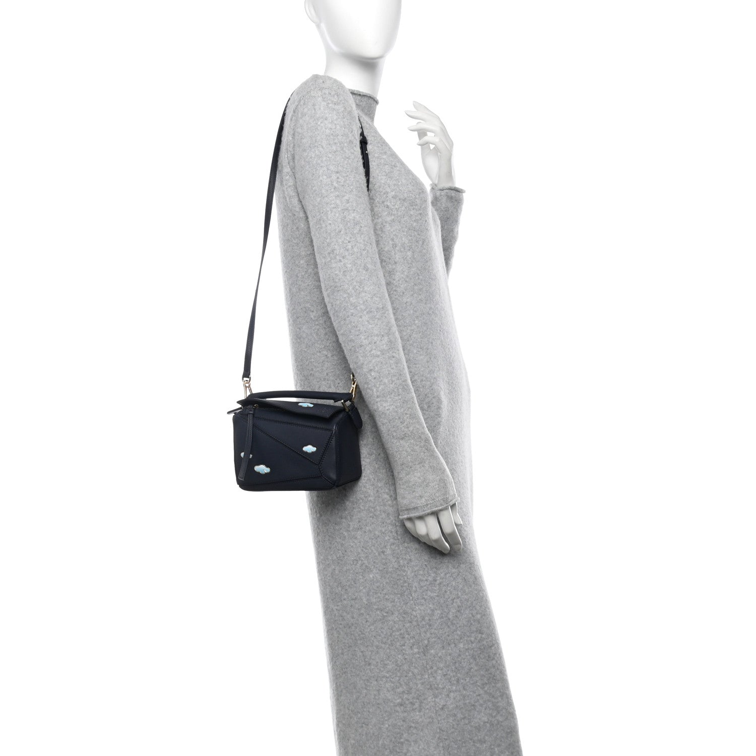 Loewe Calfskin New Year Mini Puzzle Bag Dark Ink 2 of 10