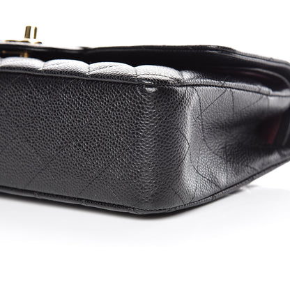Chanel Caviar Quilted Medium Double Flap Black 6 of 10